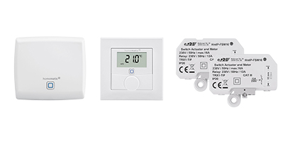 Enthaltene Smart Home Komponenten: 1 Raum, 2 Heizungen