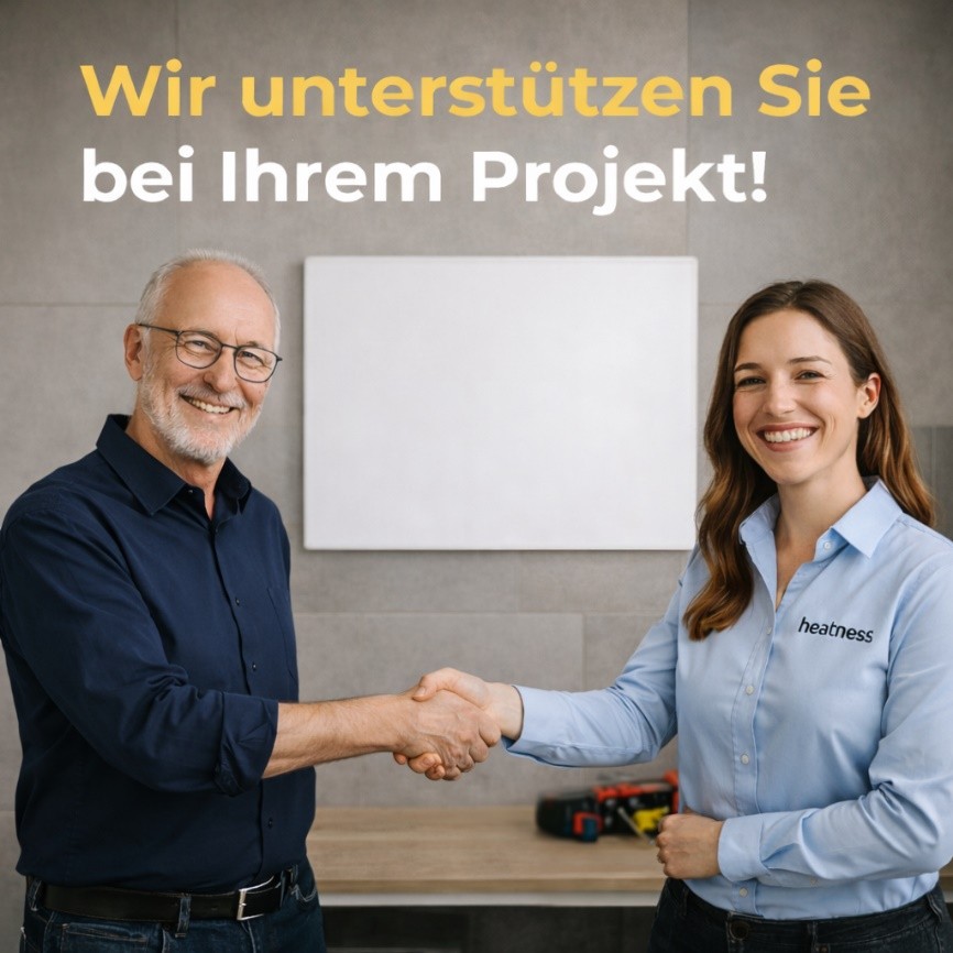 Wir von heatness unterstützen Sie in jeder Phase Ihres Projektes!