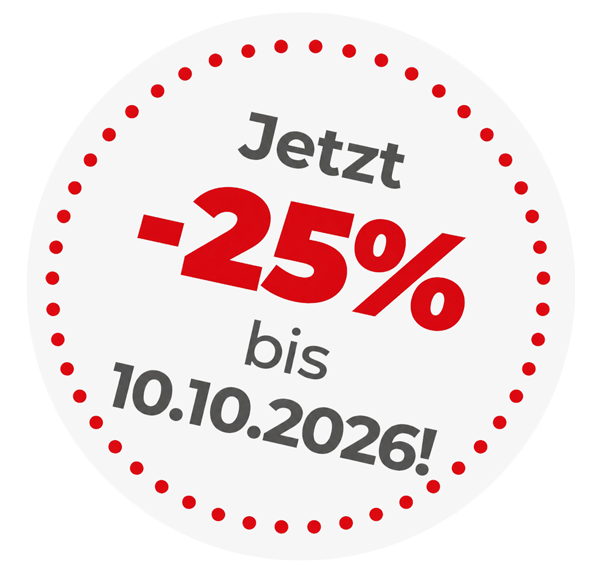 25 % auf alle Heizungen – vom 24.9. bis zum 10.10.2026.