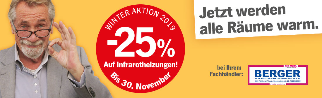 heatness Infrarotheizung bei Berger Elektro Technik in Aktion heatness Infrarotheizung bei Berger Elektro Technik in Aktion