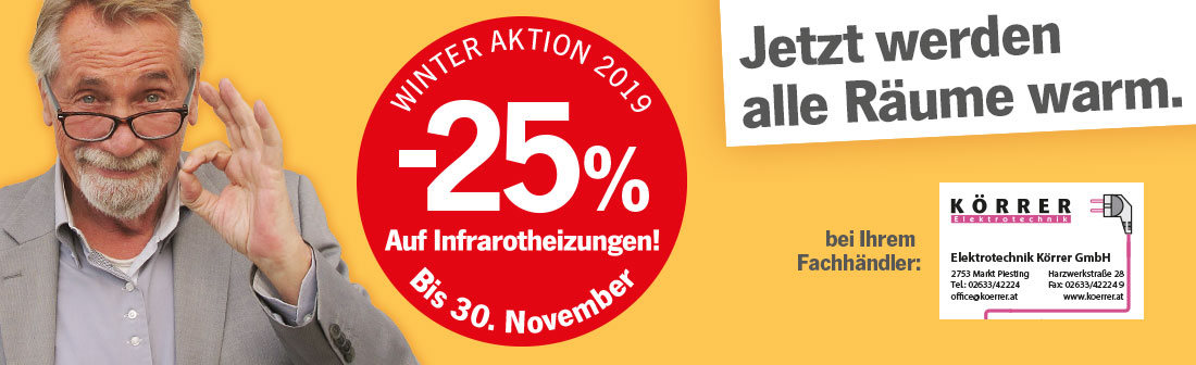 heatness Infrarotheizung bei Elektrotechnik Körrer in Aktion heatness Infrarotheizung bei Elektrotechnik Körrer in Aktion