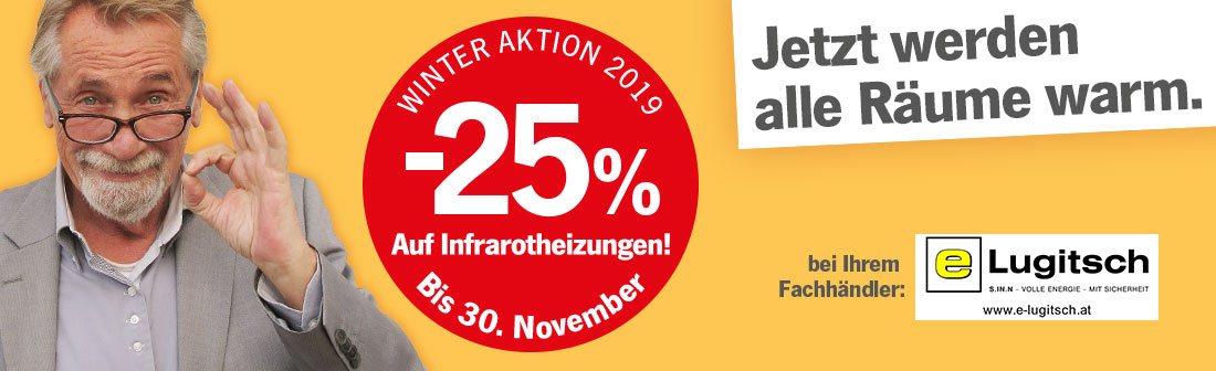 heatness Infrarotheizung bei Florian Lugitsch KG in Aktion heatness Infrarotheizung bei Florian Lugitsch KG in Aktion