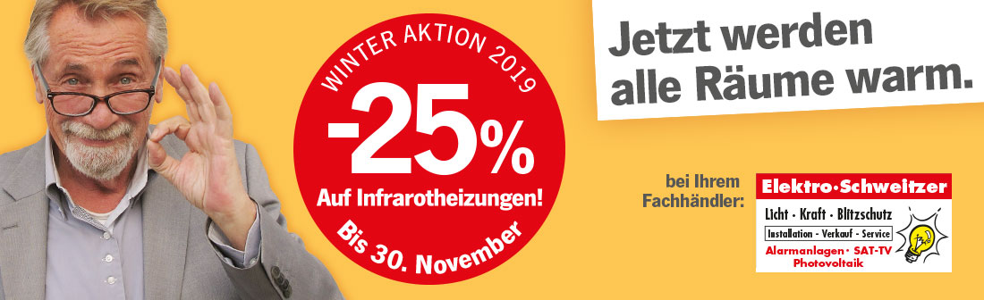 heatness Infrarotheizung bei Elektro Schweitzer in Aktion heatness Infrarotheizung bei Elektro Schweitzer in Aktion