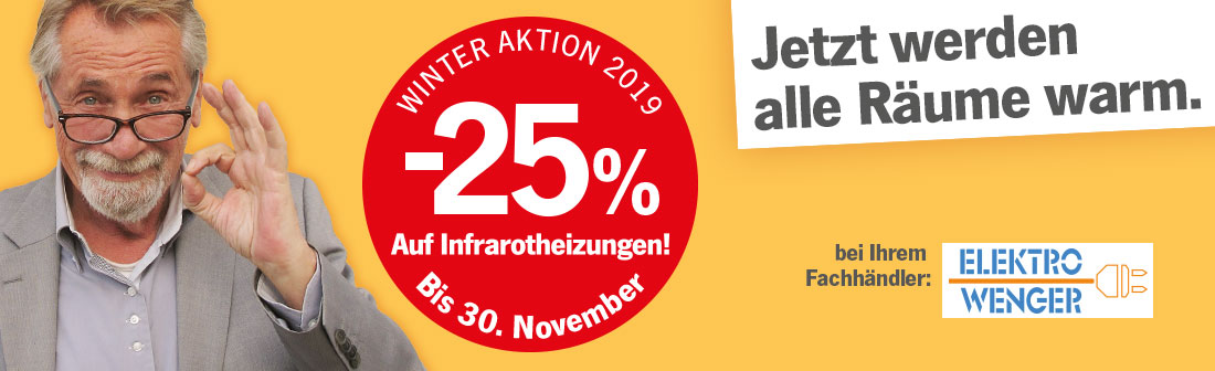 heatness Infrarotheizung bei Elektro Wenger in Aktion heatness Infrarotheizung bei Elektro Wenger in Aktion