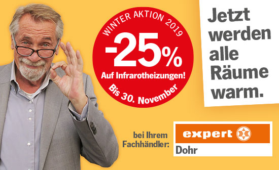 heatness Infrarotheizung bei Elektro Dohr in Aktion heatness Infrarotheizung bei Elektro Dohr in Aktion