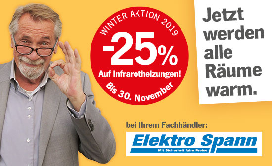 heatness Infrarotheizung bei Elektro Spann in Aktion heatness Infrarotheizung bei Elektro Spann in Aktion