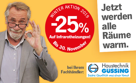 heatness Infrarotheizung bei Haustechnik Güssing in Aktion heatness Infrarotheizung bei Haustechnik Güssing in Aktion