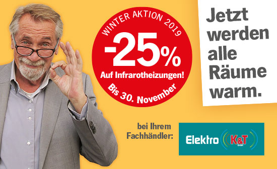heatness Infrarotheizung bei Elektro K&T in Aktion heatness Infrarotheizung bei Elektro K&T in Aktion