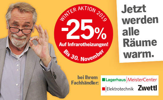 heatness Infrarotheizung bei Lagerhaus Zwettl in Aktion heatness Infrarotheizung bei Lagerhaus Zwettl in Aktion