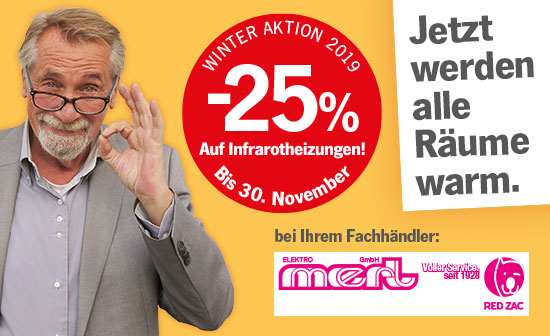 heatness Infrarotheizung bei Elektro Merl in Aktion heatness Infrarotheizung bei Elektro Merl in Aktion