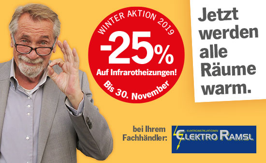 heatness Infrarotheizung bei Elektro Ramsl in Aktion heatness Infrarotheizung bei Elektro Ramsl in Aktion