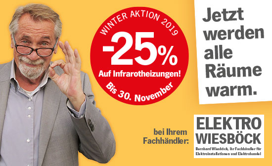 heatness Infrarotheizung bei Elektro Wiesböck in Aktion heatness Infrarotheizung bei Elektro Wiesböck in Aktion