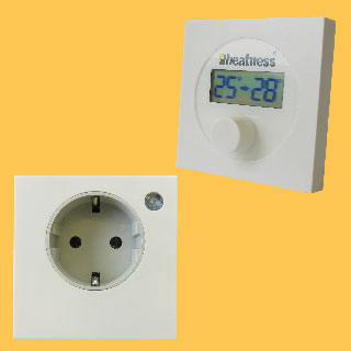 Funkthermostat und Empfänger für Infrarotheizung von heatness Funkthermostat und Empfänger für Infrarotheizung von heatness