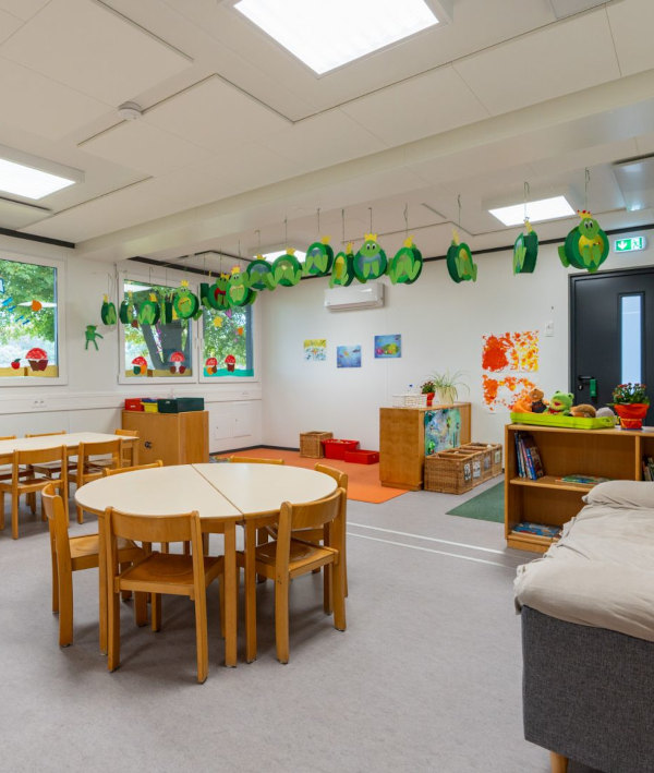 Infrarotheizung in einem Kindergarten