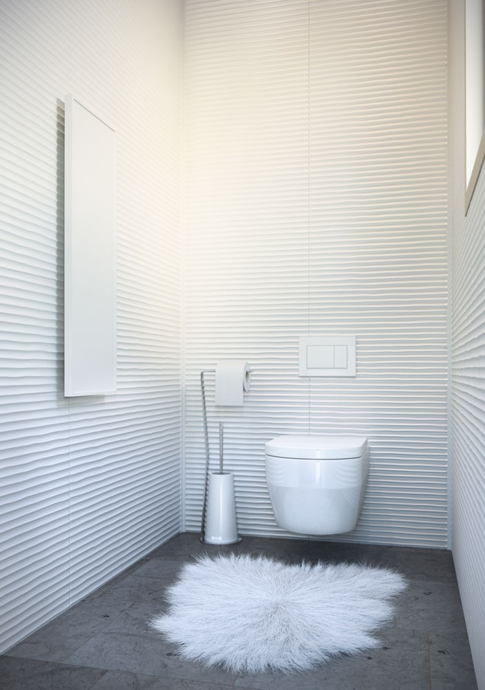 Infrarotheizung WC Anwendung