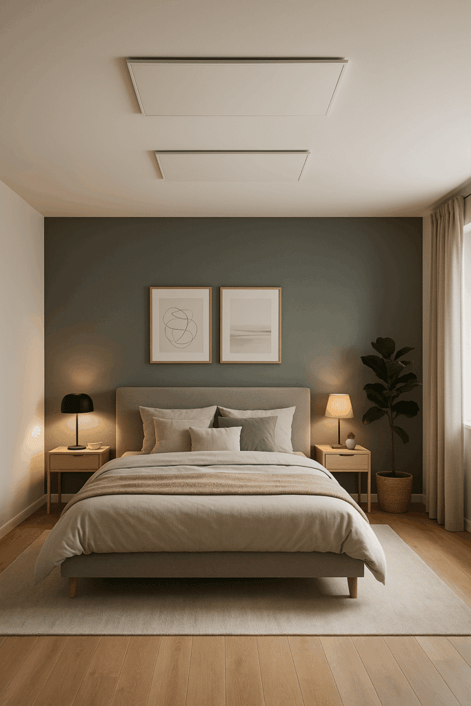 Eine Infrarotheizung im Schlafzimmer ist ideal bei Allergien